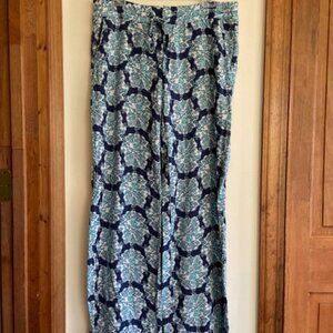 LILLY PULITZER Hey Sailor Wide Leg Palazzo Drawstring Waist Pants M